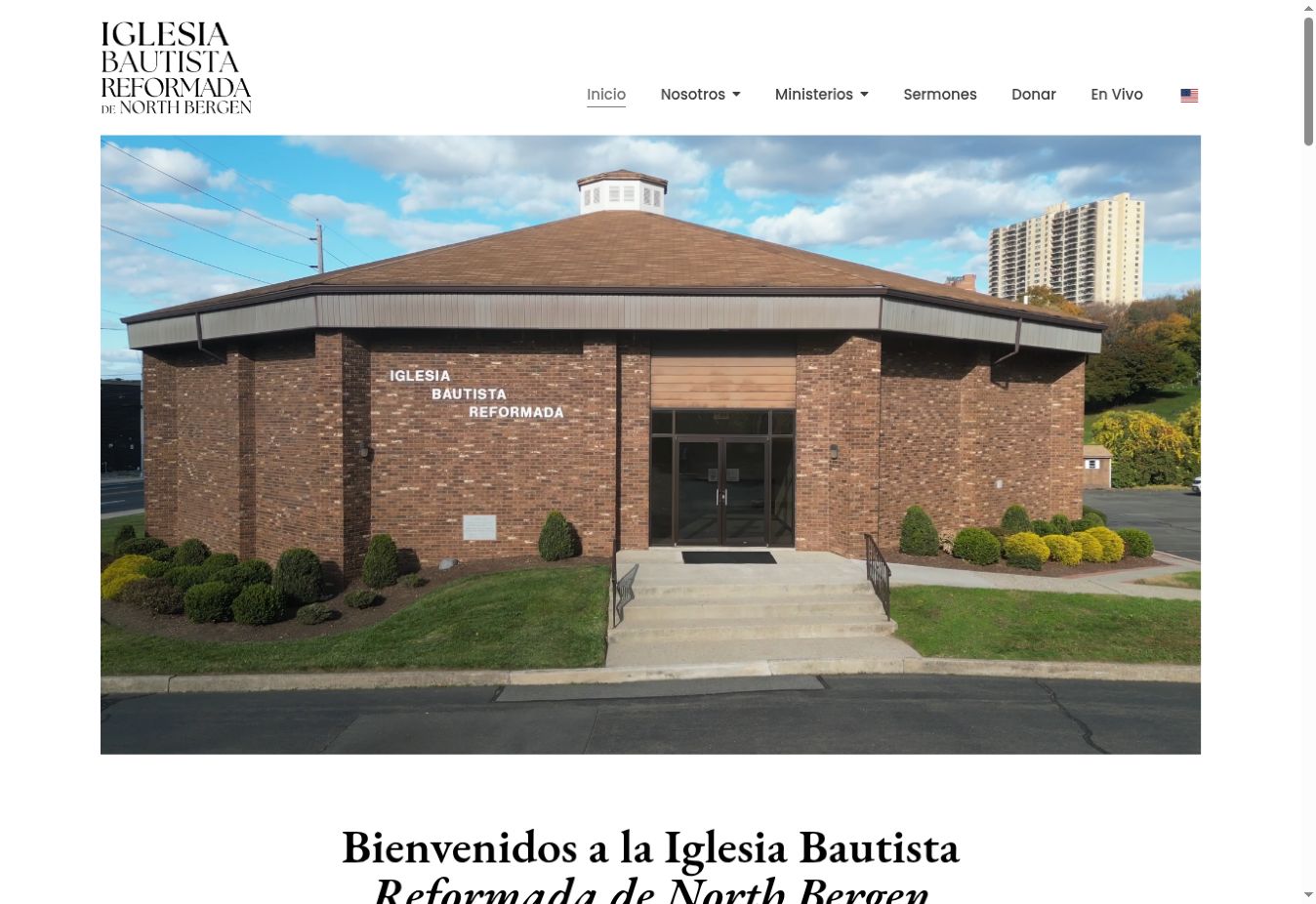 Captura de la web Iglesia Bautista Reformada de North Bergen