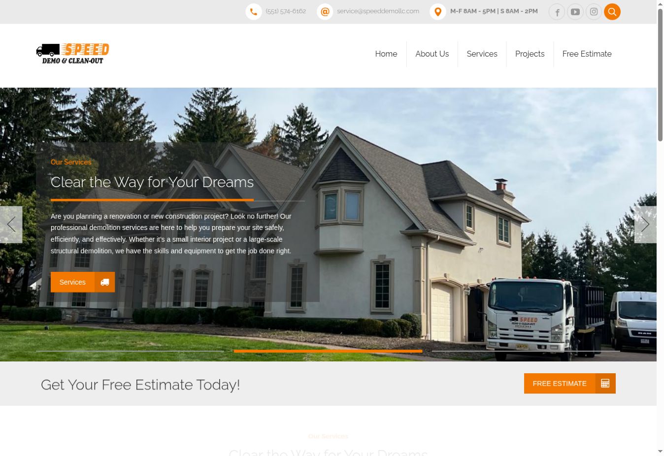 Captura de la web Speed Demo & Clean-Out