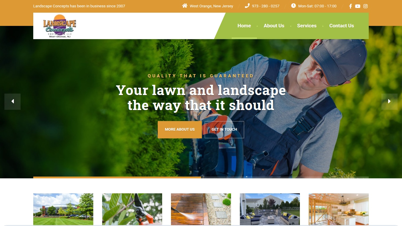 Captura de la web Landscape Concepts